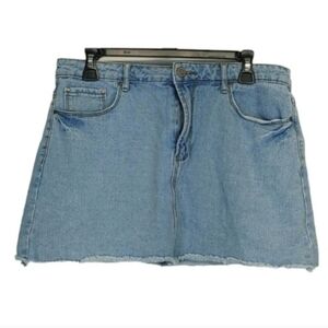 FOREVER 21 Blue Mini Jean Skirt Size 31